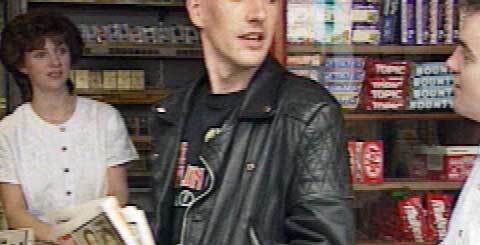 a man in a newsagent’s